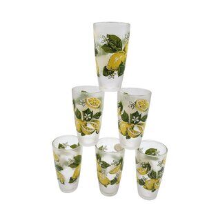 Reston Lloyd Calypso Basics Fresh Lemons 6-piece acrylic drinkware set